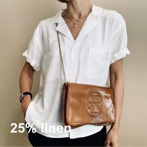 Brand New 2 pockets linen shirt size L XL available- best seller